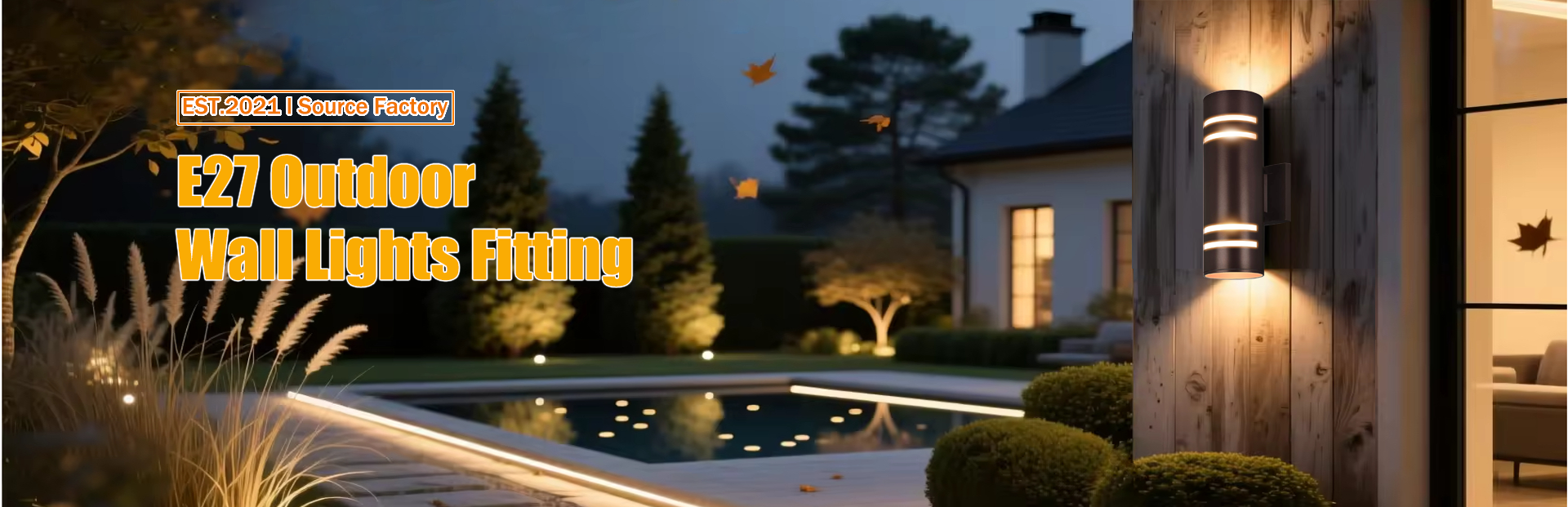 E27 outdoor wall lights fittings